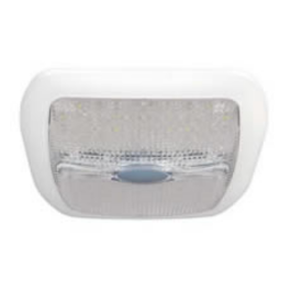 Durite 0-668-30 60 White LED Roof Lamp with Switch and 6 Red LED Night Light - 12/24V PN: 0-668-30